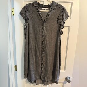 Jane and Delancey Gray Midi Dress